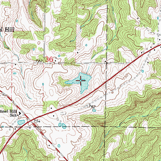 Topographic Map of Fetter Lake, IL
