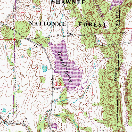 Topographic Map of Tall Tree Lake, IL