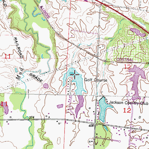 Topographic Map of Lake Henry, IL