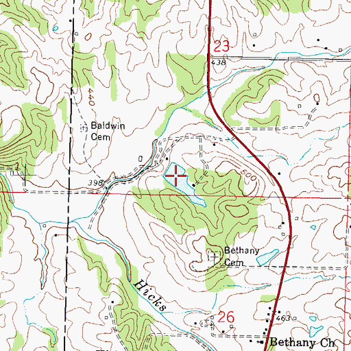 Topographic Map of Illinois No Name Number 82 Dam, IL