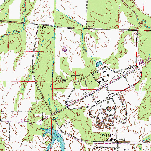 Topographic Map of Pond 33 Dam, IL