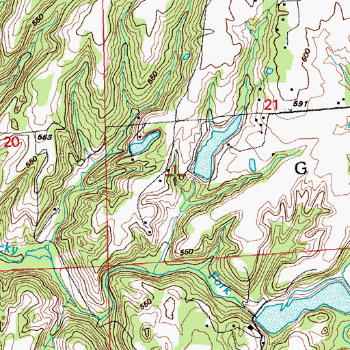 Topographic Map of Wilkinson Pond Dam, IL