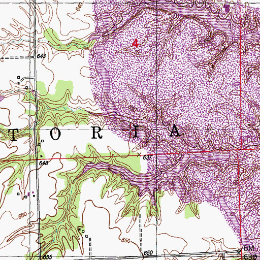 Topographic Map of Freshwater Lake, IL