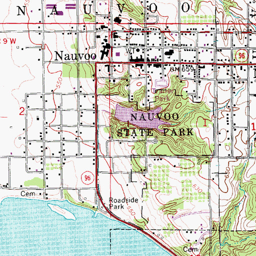 Topographic Map of Horton Lake Dam, IL