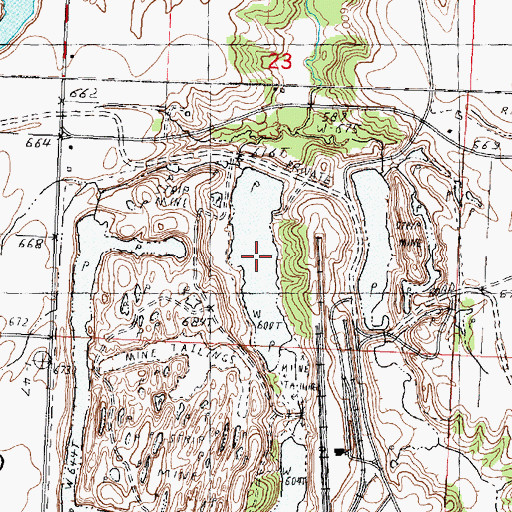 Topographic Map of Fresh Water Lake, IL