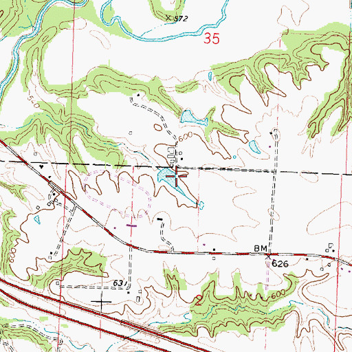 Topographic Map of South Pond Dam, IL