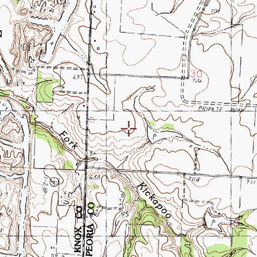 Topographic Map of Warner Pond Number 2, IL