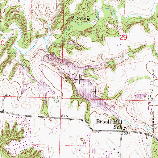Topographic Map of Lutticken Lake, IL