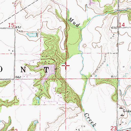 Topographic Map of Boyles Lake, IL