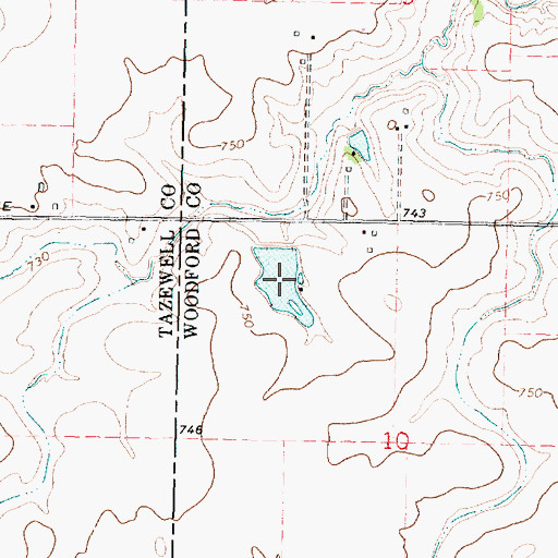 Topographic Map of Rich Lake, IL