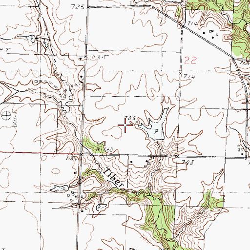 Topographic Map of Grahams Lake Dam, IL