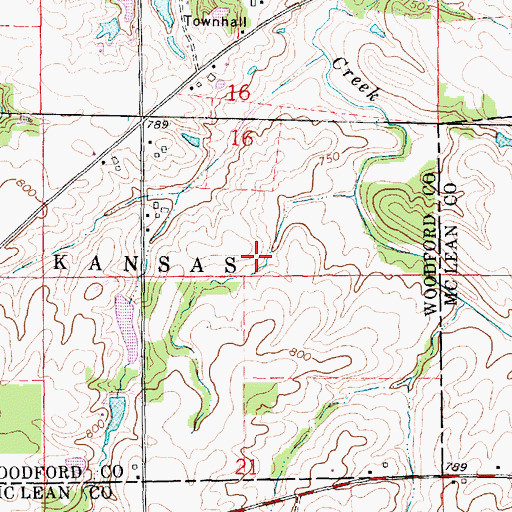 Topographic Map of Schlipf Lake Dam, IL