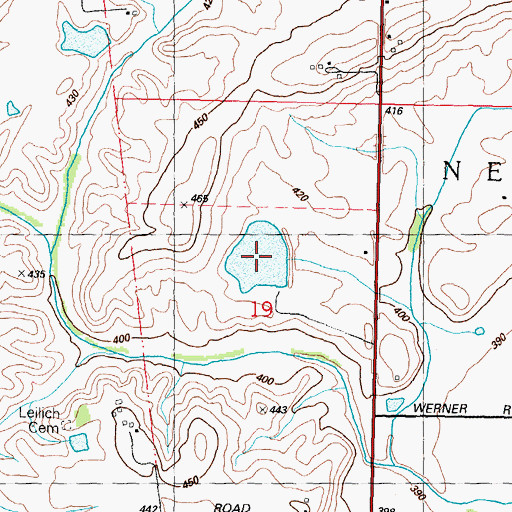 Topographic Map of Schwebel Lake, IL