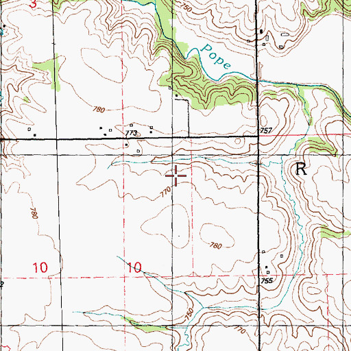 Topographic Map of Crescent Lake, IL