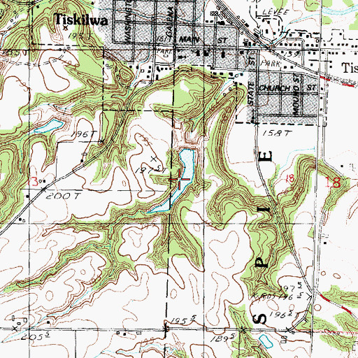 Topographic Map of Twin Faun Lake, IL