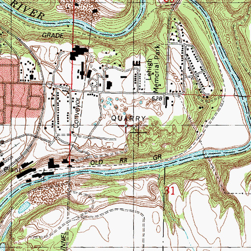 Topographic Map of Deer Park Lake, IL
