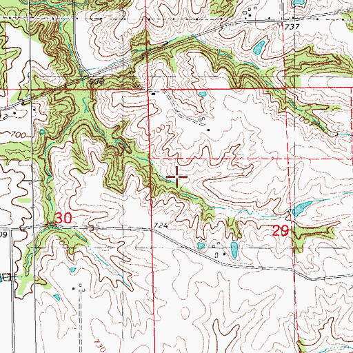 Topographic Map of Lakeshore Hills Lake, IL