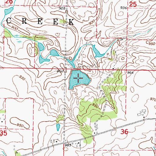 Topographic Map of Stroyan Lake, IL