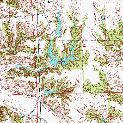 Topographic Map of Longs Lake, IL