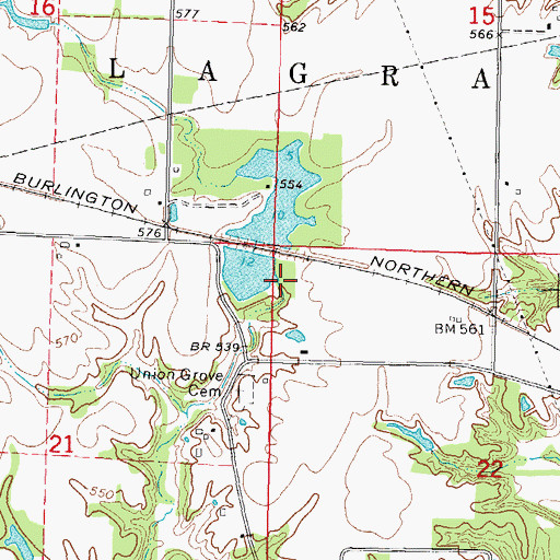 Topographic Map of Greenville Rod and Gun Club Lake Dam, IL