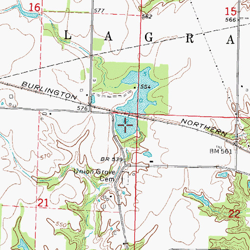 Topographic Map of Greenville Rod and Gun Club Lake, IL