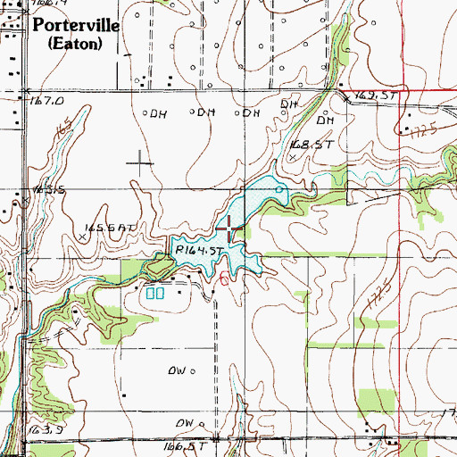 Topographic Map of Athey Lake, IL