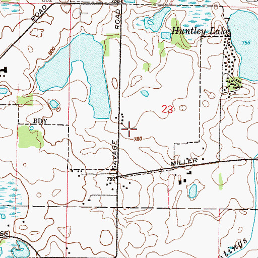 Topographic Map of White Lake Dam, IL