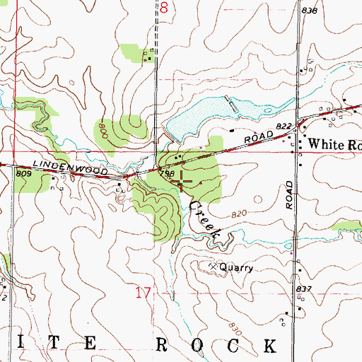 Topographic Map of Hidden Valley Lake, IL