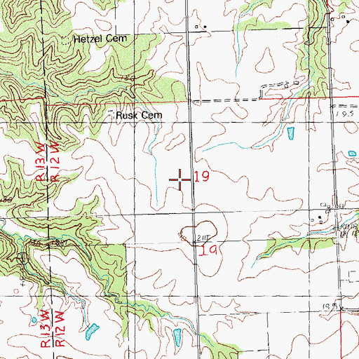 Topographic Map of West Lake Country Club Lake Dam, IL