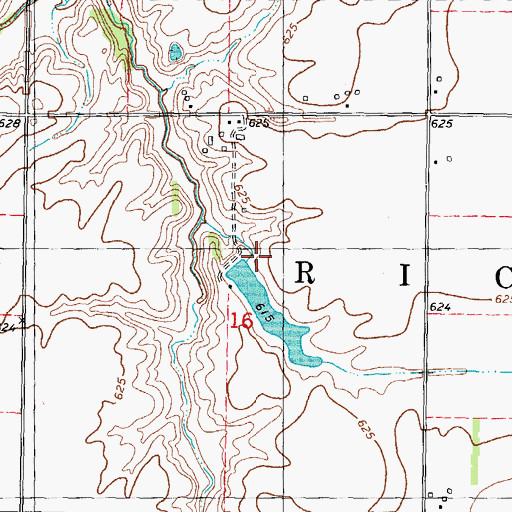 Topographic Map of Boyd Lake Dam, IL