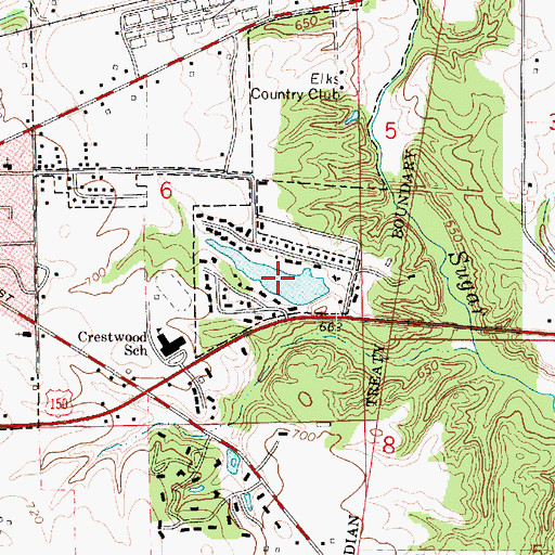 Topographic Map of Eads Lake, IL