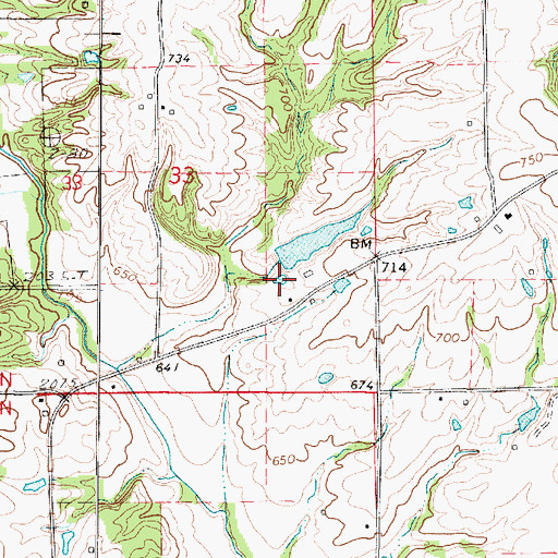 Topographic Map of Gumm Lake, IL