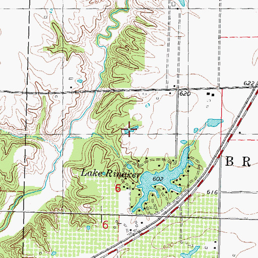 Topographic Map of Macoupin Lake, IL