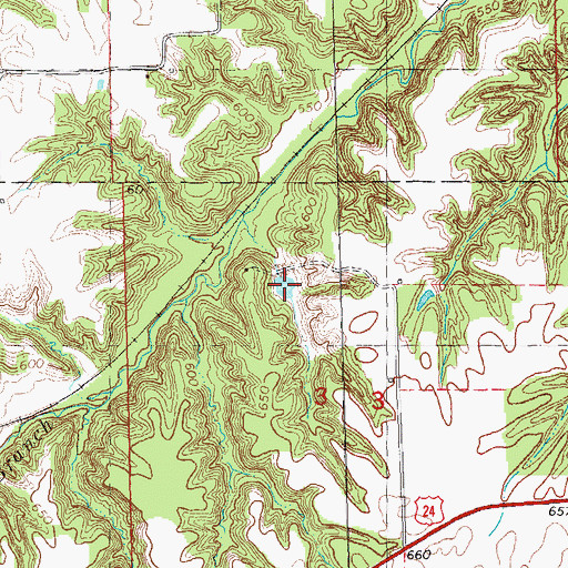Topographic Map of Gill Lake, IL