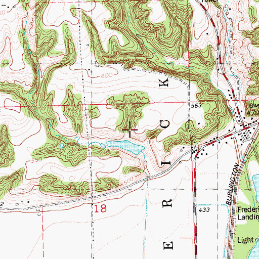 Topographic Map of Structure Number 1 Dam, IL