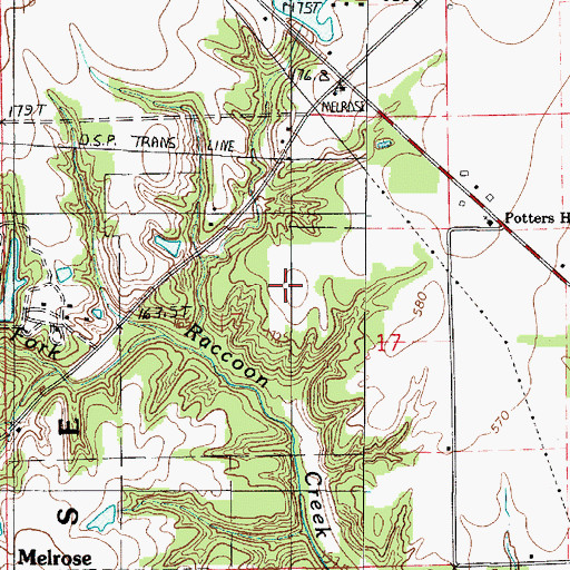 Topographic Map of Craig Lake Dam, IL