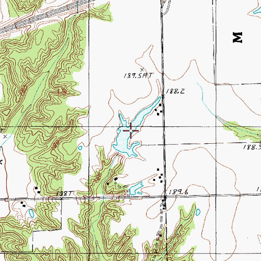 Topographic Map of Robert Lashbrook Pond, IL