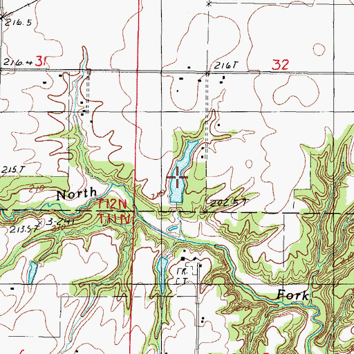 Topographic Map of Crabill Pond, IL