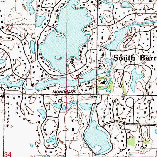 Topographic Map of Lake of the Coves Dam, IL