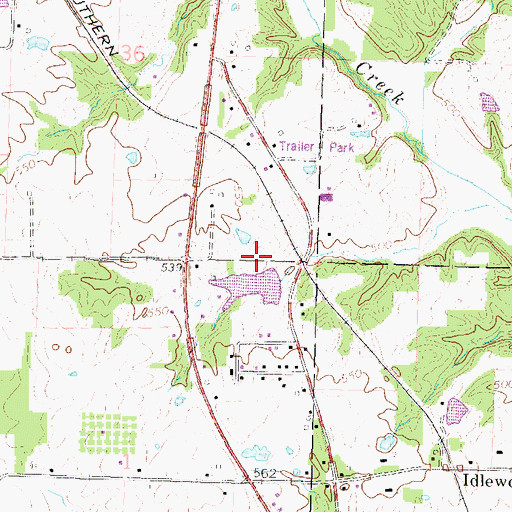 Topographic Map of Lake Normandy Dam, IL