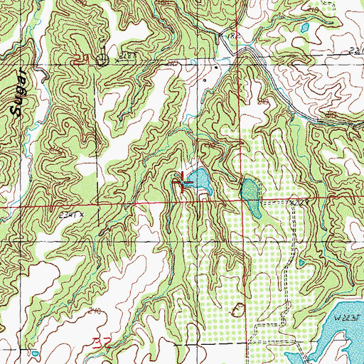 Topographic Map of Nugent-Schpanski Number 4 Dam, IL