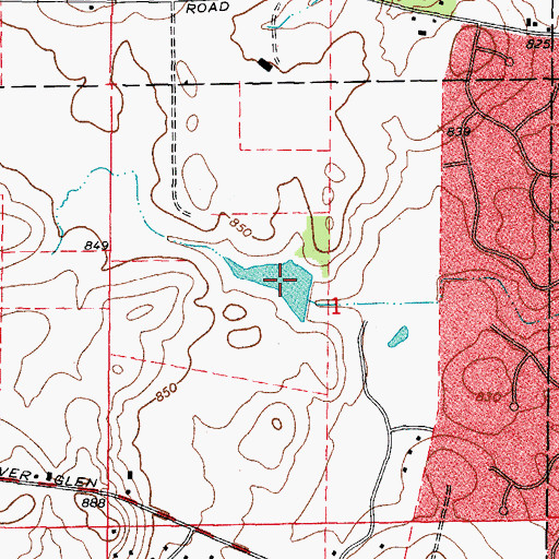 Topographic Map of Spring Valley Lake, IL
