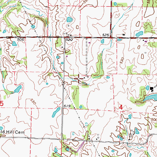 Topographic Map of Number 2 Portal Lake, IL
