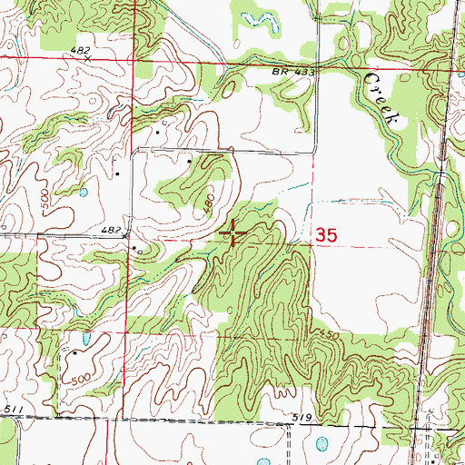 Topographic Map of O'Daniel Lodge Lake Dam Number 1, IL