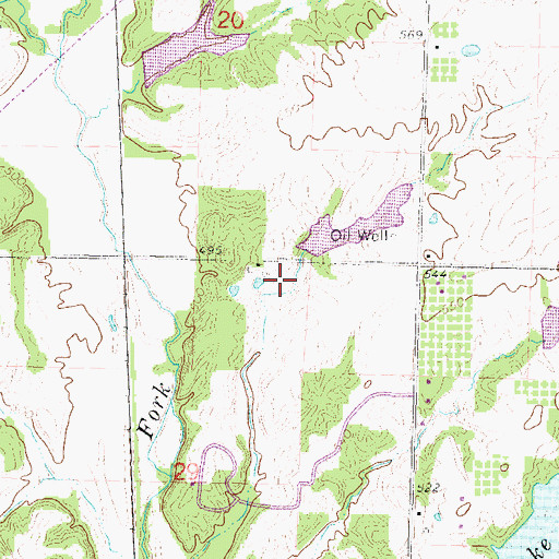 Topographic Map of Illinois No Name Number 2014 Dam, IL