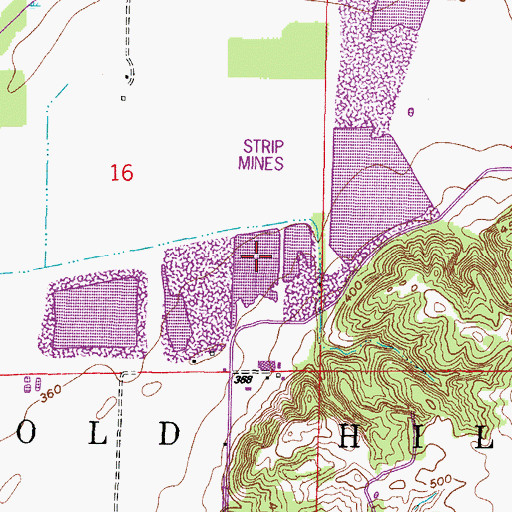 Topographic Map of Fresh Water Lake, IL