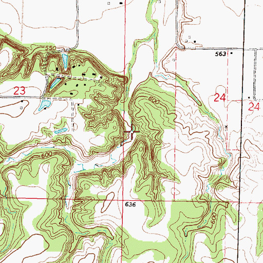Topographic Map of Venado Grande Lake Dam, IL
