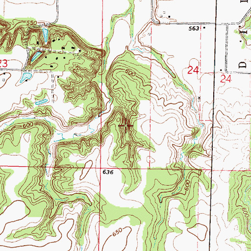 Topographic Map of Venado Pequeno Lake, IL
