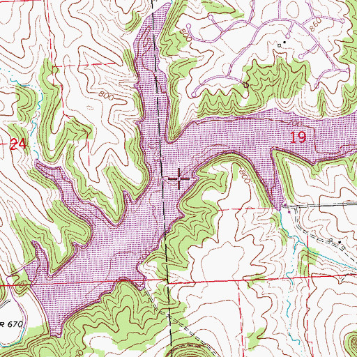 Topographic Map of Galena Lake, IL