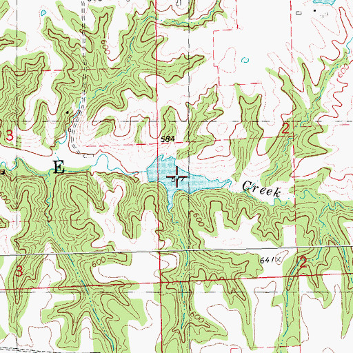 Topographic Map of Bests Pond, IL
